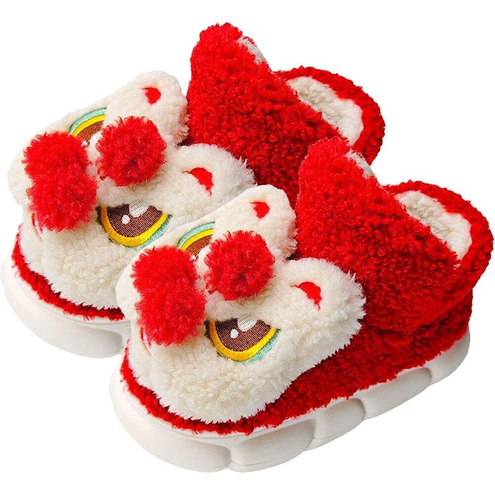 Pantoufles lion mignon contre pieds froids sol rigide