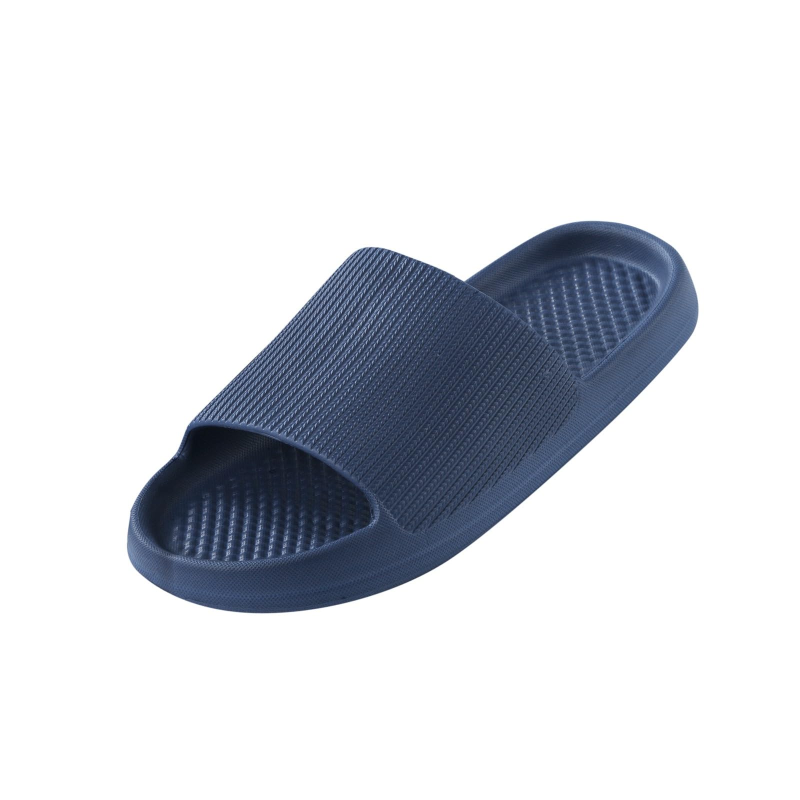 Unisex Home Slippers Slippers Flat Non Slip Bathroom Sandals And Slippers Casual Fashion House Shoes Summer Breathable Dark Blue, 10