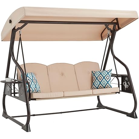 Amazon Basics 3-Seat Patio Swing with Stand