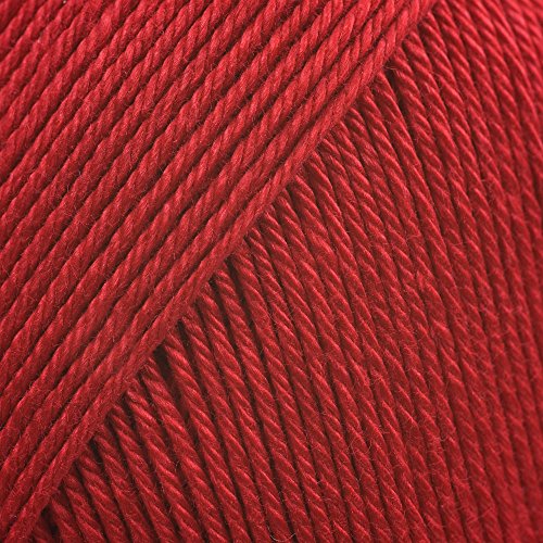 Adriafil uno a ritorto fine 100% filato in cotone egiziano di uncinetto 17 Red