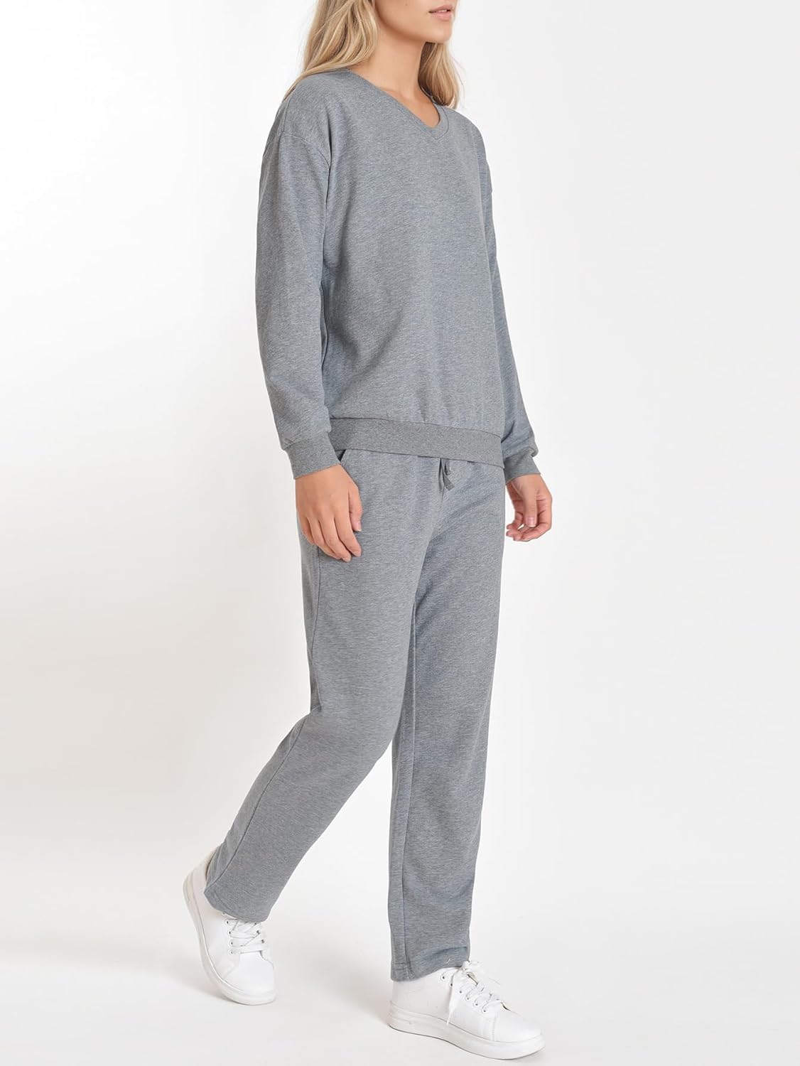 Women's Petite Jogging Suits 2 Piece Lounge Sets Sweatsuits Petite Length - Image 2