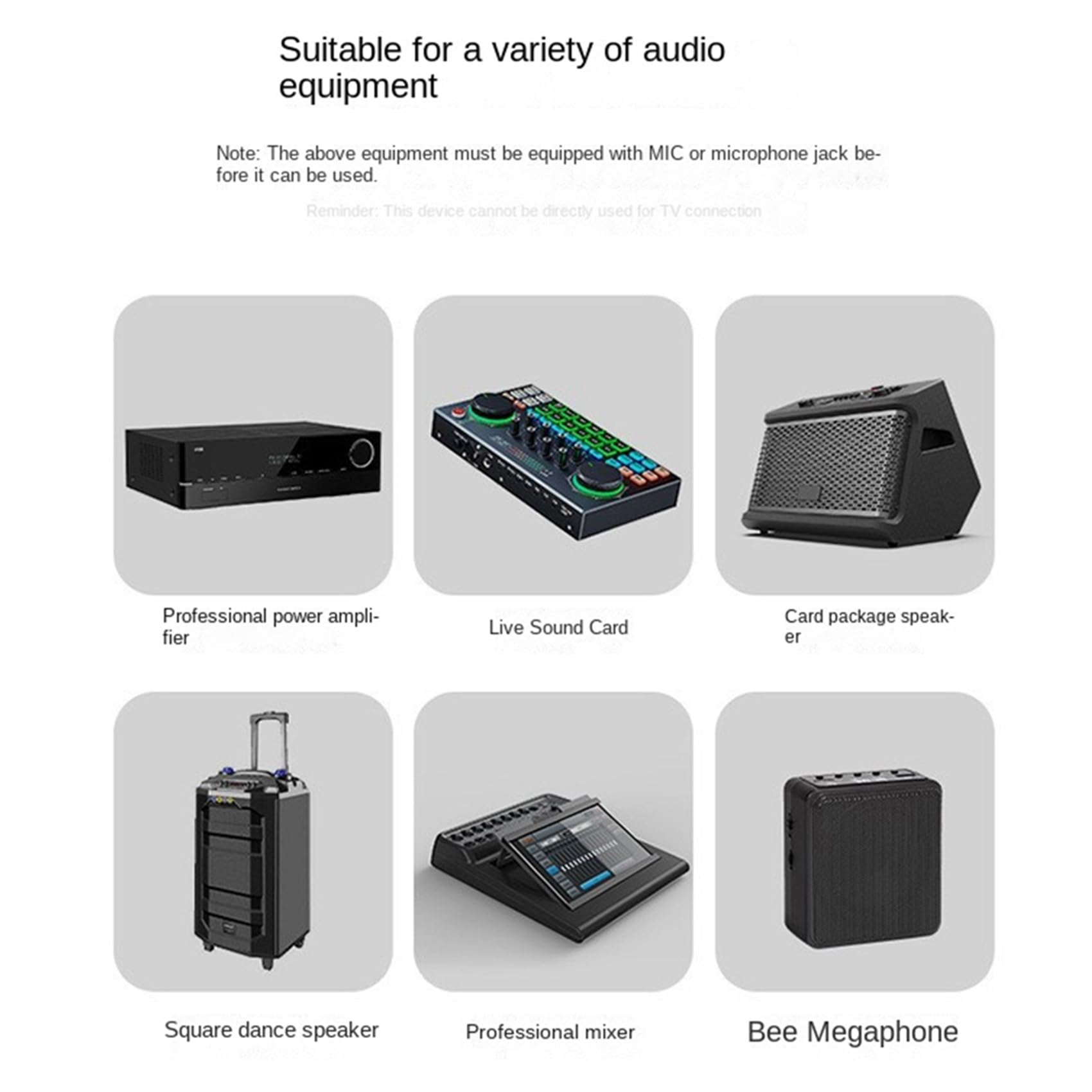 2 Set Adattatore XLR 2.4G Trasmettitore Ricevitore Microfono Wireless Adatto per Microfono Dinamico Chitarra Mixer Audio