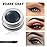 Erinde Dark Gray Gel Eyeliner, Waterproof Cream Eyeliner Gel Pot, High-Intensity Pigments Long Lasting Smudge-Proof Eye Liner Halloween Makeup, Waterline Matte Eye Liner with 2PCS Brush, 08 Dark Gray