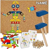 Hammerspiel Für Kinder – 180 Teile Feen, Pilze & Blumen Mit Korkplatte