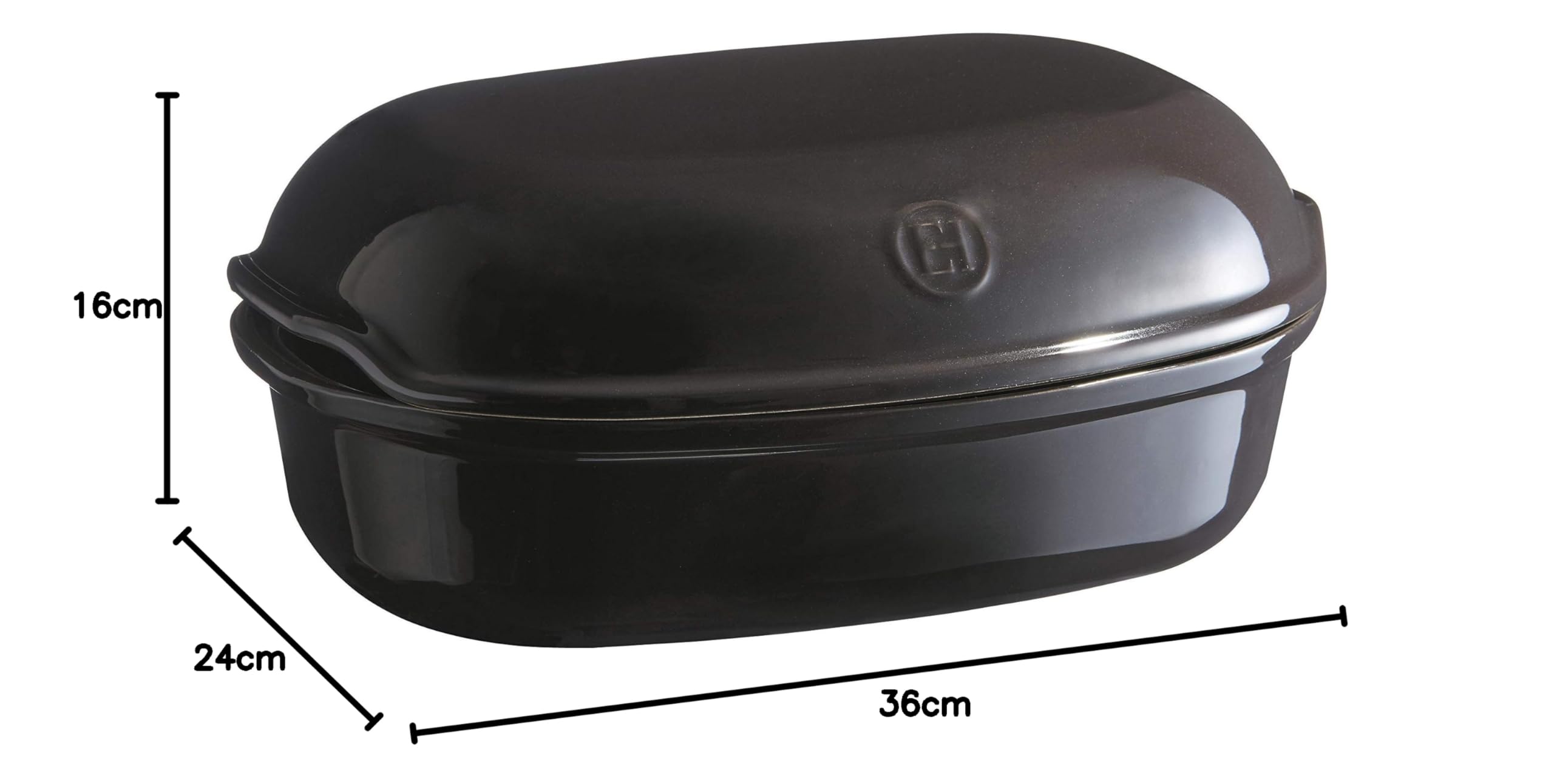 Emile Henry EH799501 Pane Artigianato, Ceramica, Nero Fusaino, 5 litri