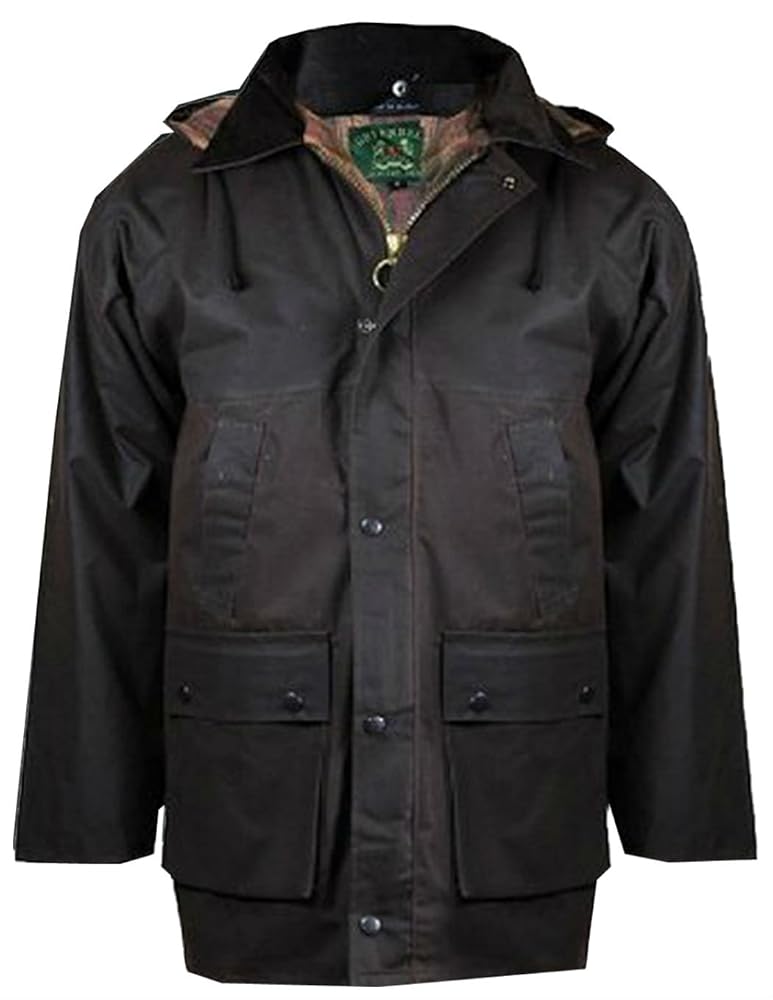 Countrywear New Mens Waxed Cotton Padded Quilted Jacket