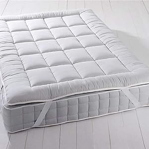 Royal Plush Mattress Topper, Full, 2 Inches Hypoallergenic Overfilled Down Alternative Anchor Bands Mattress Topper
