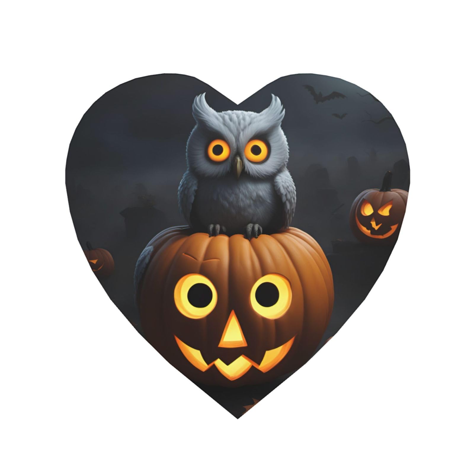 Halloween Owl Ghost Pumpkin 1 Print Refrigerator Magnet,Magnets For Refrigerator Decoration, Kitchen, Office, Wall