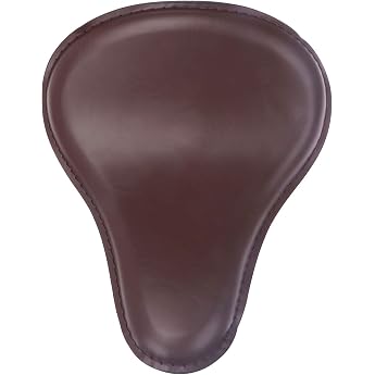 Brown Leather Motorcycle Solo Slim Seat Large Driver Driver Cushion Pad for Harley Sportster Bobber Chopper Custom H-onda Yamaha Suzuki K-awasaki