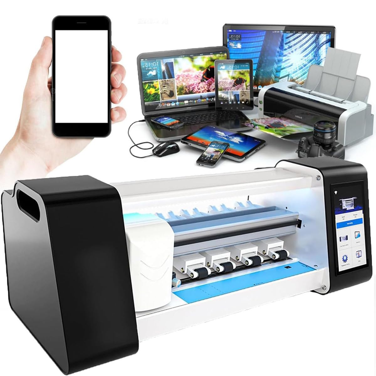 FHRKA Screen Protector Cutting Machine Cuttable Automatic Feed, Mobile Phone Screen Protector Multifunctional Machine Cutting