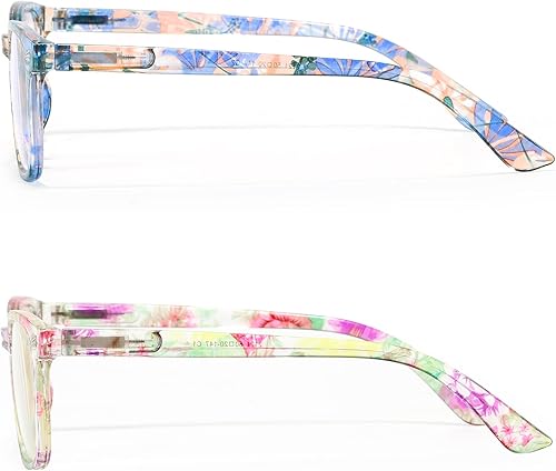 Miniatura 6 de AJYADO Gafas de lectura de luz azul para mujer, lentes de lectura cuadradas con aumento para hombre, lentes de rayos azules de gran tamaño, paquete