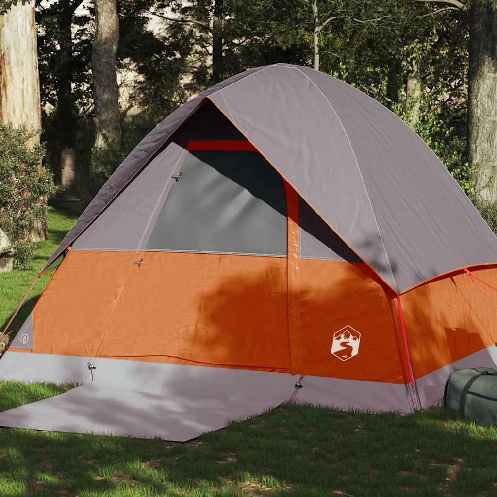 Kuppel-Campingzelt 2 Personen Grün Wasserdicht mit E-Anschluss, Einfacher Aufbau, Rundum Wasserdichtes Polyester Zelt für Outdoor-Abenteuer, Winddicht und Leicht Tragbar