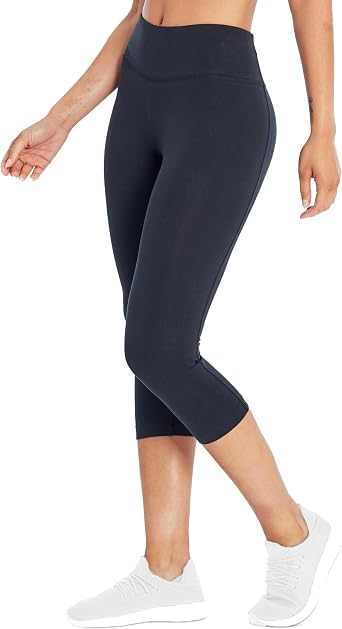Bally Total Fitness Womens High Rise Tummy Control Capri Legging