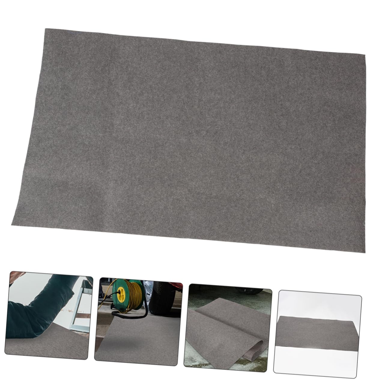 SOLUSTRE Tapis de Sol Facile à Stocker Absorbant L’Huile de Garage en Feutre Résistant à L’Usure, pour Entretien et Réparation Automobile