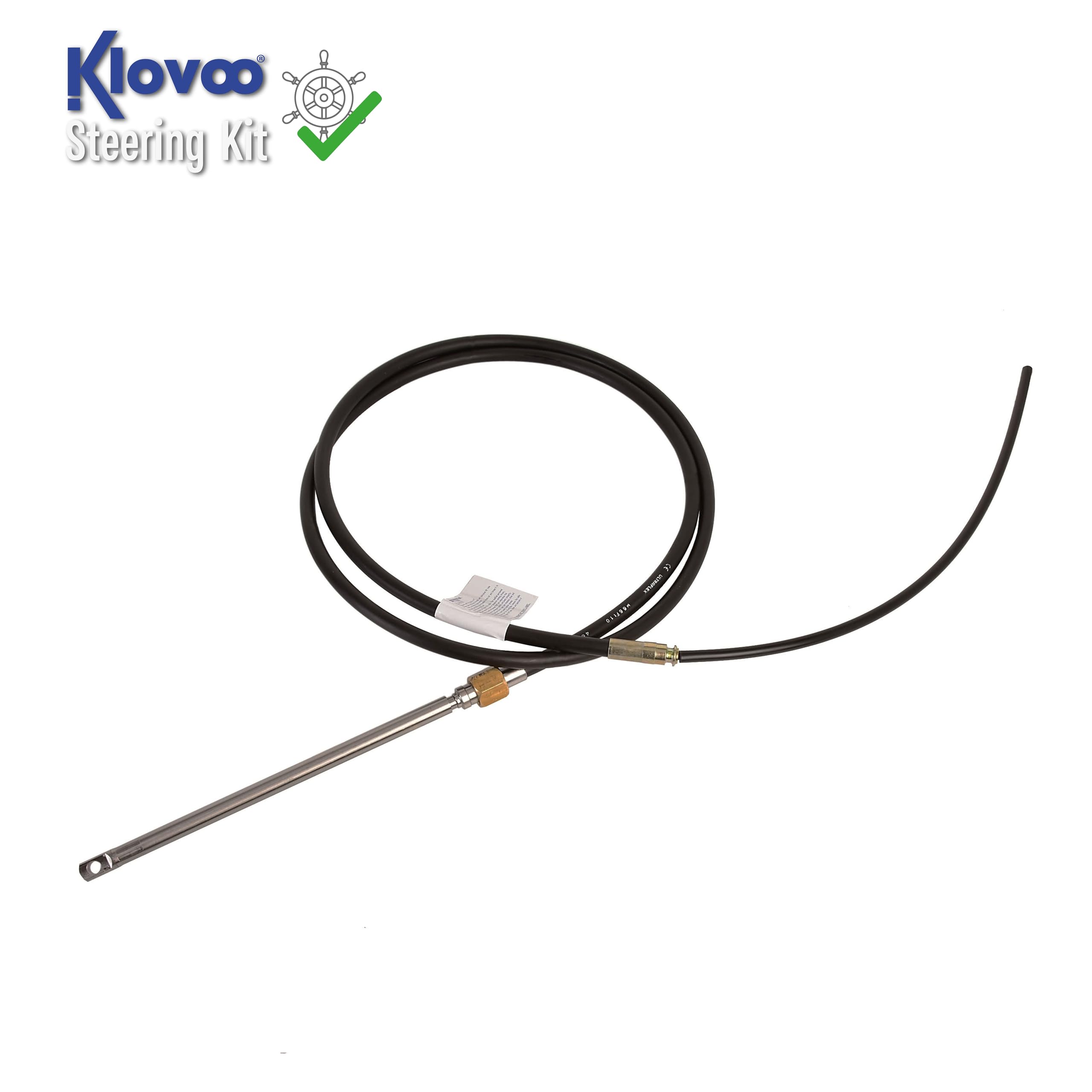 Kit Timoneria Meccanica con Scatola Sterzo T85 + Monocavo M66, per Barca, Gommone- Motori Fuoribordo, entrobordo, entrofuoribordo