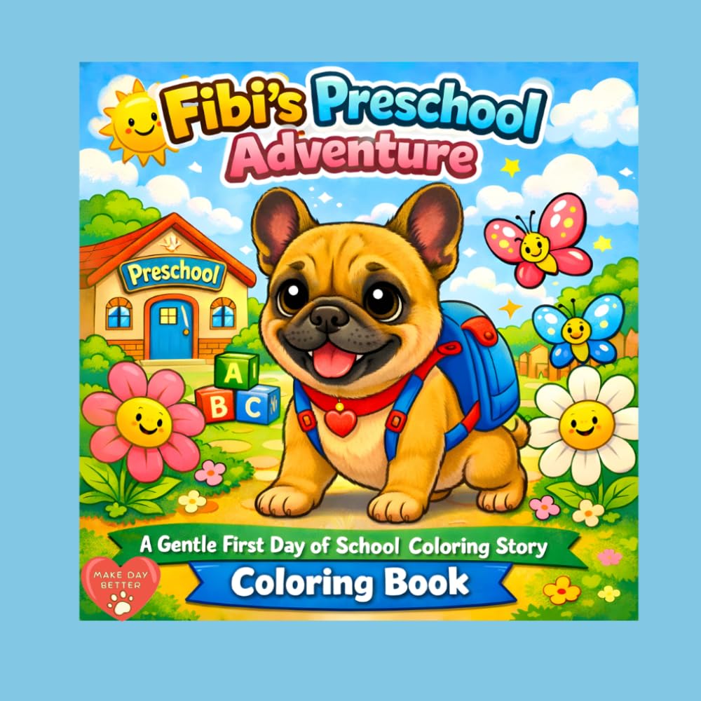 Fibi’s Preschool Adventure Coloring Book: A Gentle First Day of School Coloring Story (Fibi Coloring Book)