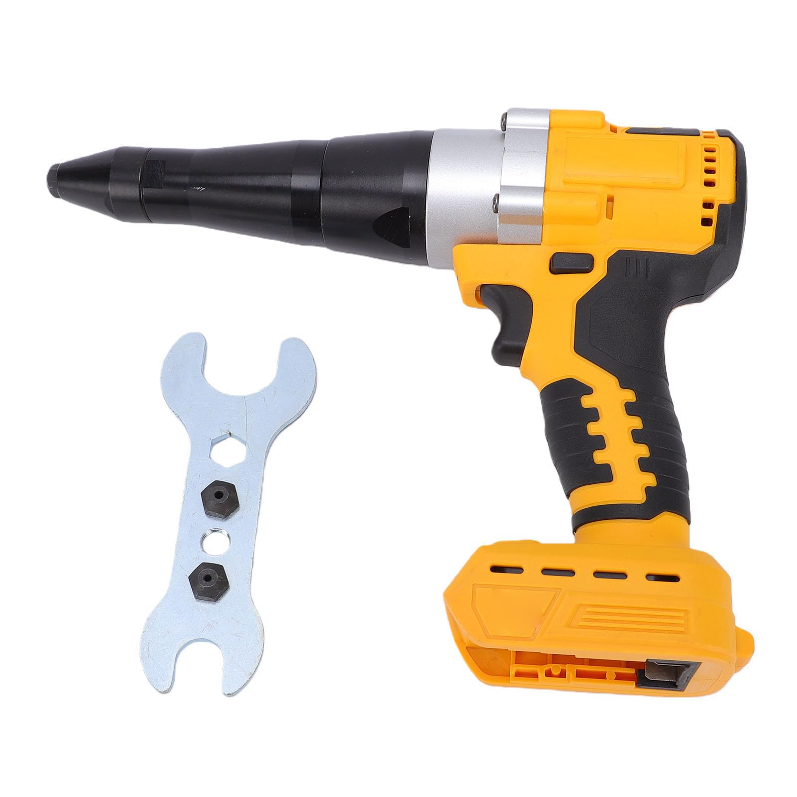 FTVOGUE Pistola per Rivetti a Batteria, Kit di Utensili Elettrici Senza Spazzole con Luce LED, di Trazione da 2248 a 2698 Libbre per Appassionati e Professionisti del Fai da Te