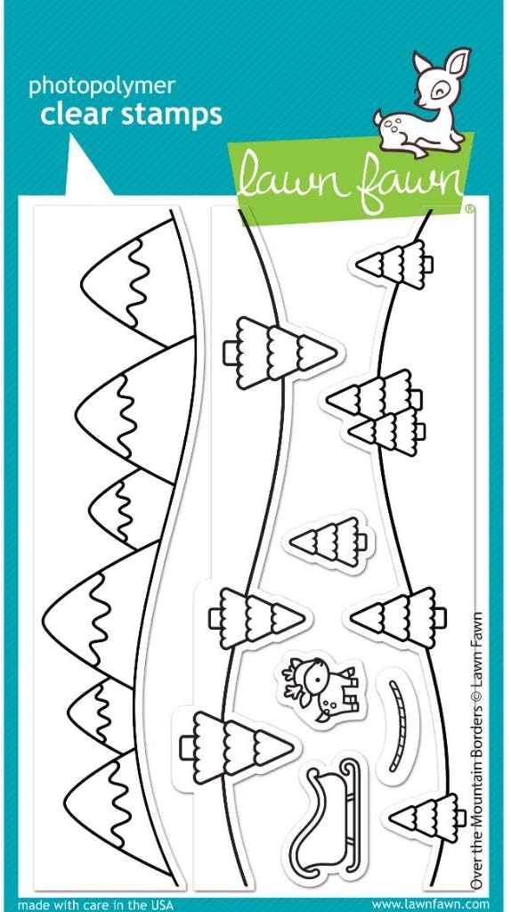 Lawn Fawn-Clear Stamps-Over The Mountain Borders