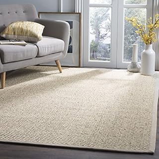 Safavieh Natural Fiber Collection NF525C Marble Sisal Area Rug (5' x 8')