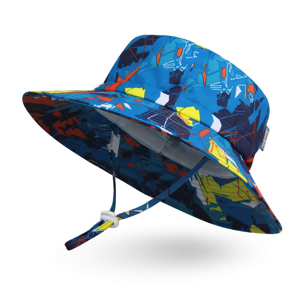 Ami&Li tots Adjustable Outdoor Sun Hat Water-Proof Bucket Boonie Fishing Cap for Baby Toddler Kids UPF 50