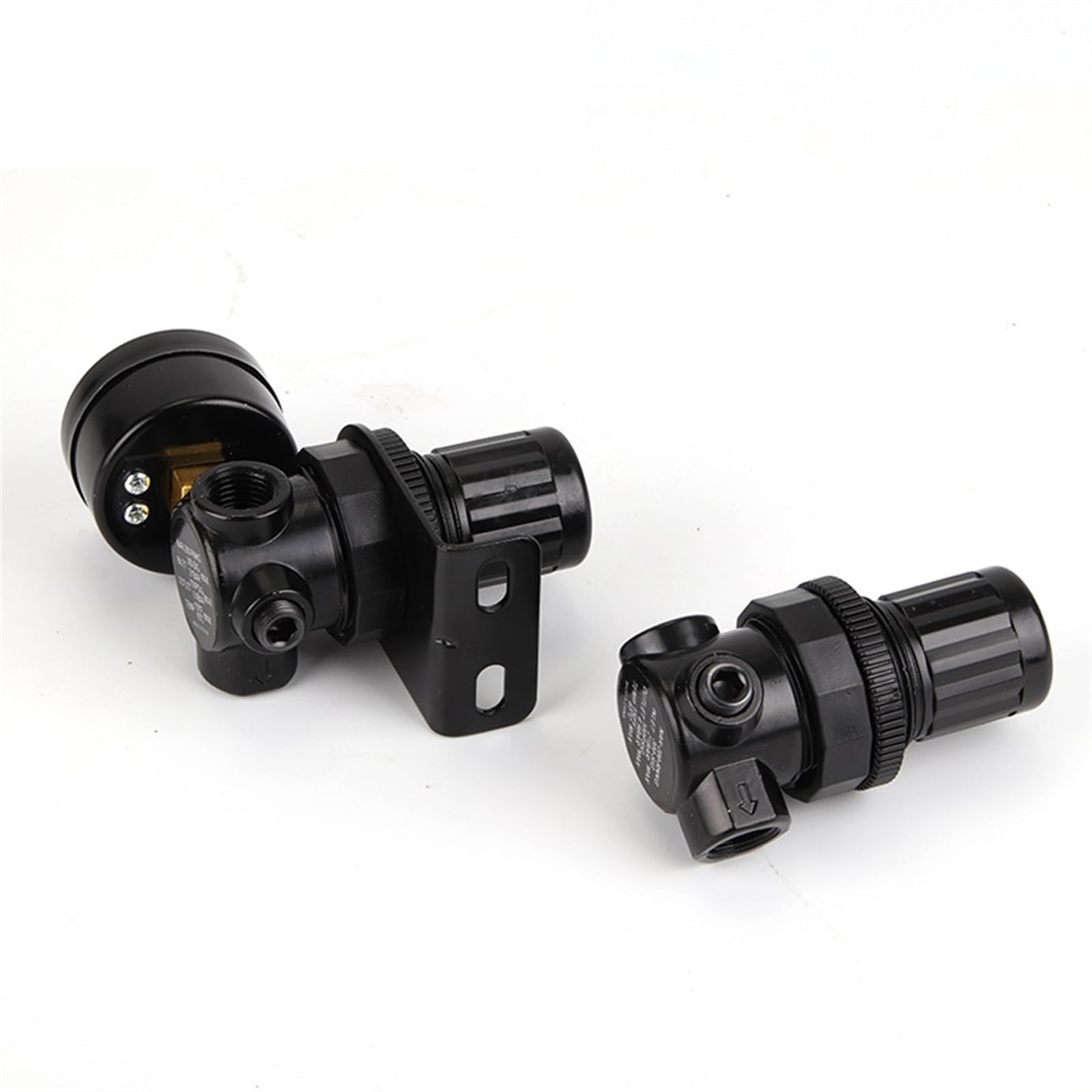 NAR-200-RNKG G1/4 Valvola di regolazione della pressione pneumatica Riduttore R07 Regolatore con manometro e staffa in lega di zinco NAR200 1 pz(NAR200 Gauge Bracket)