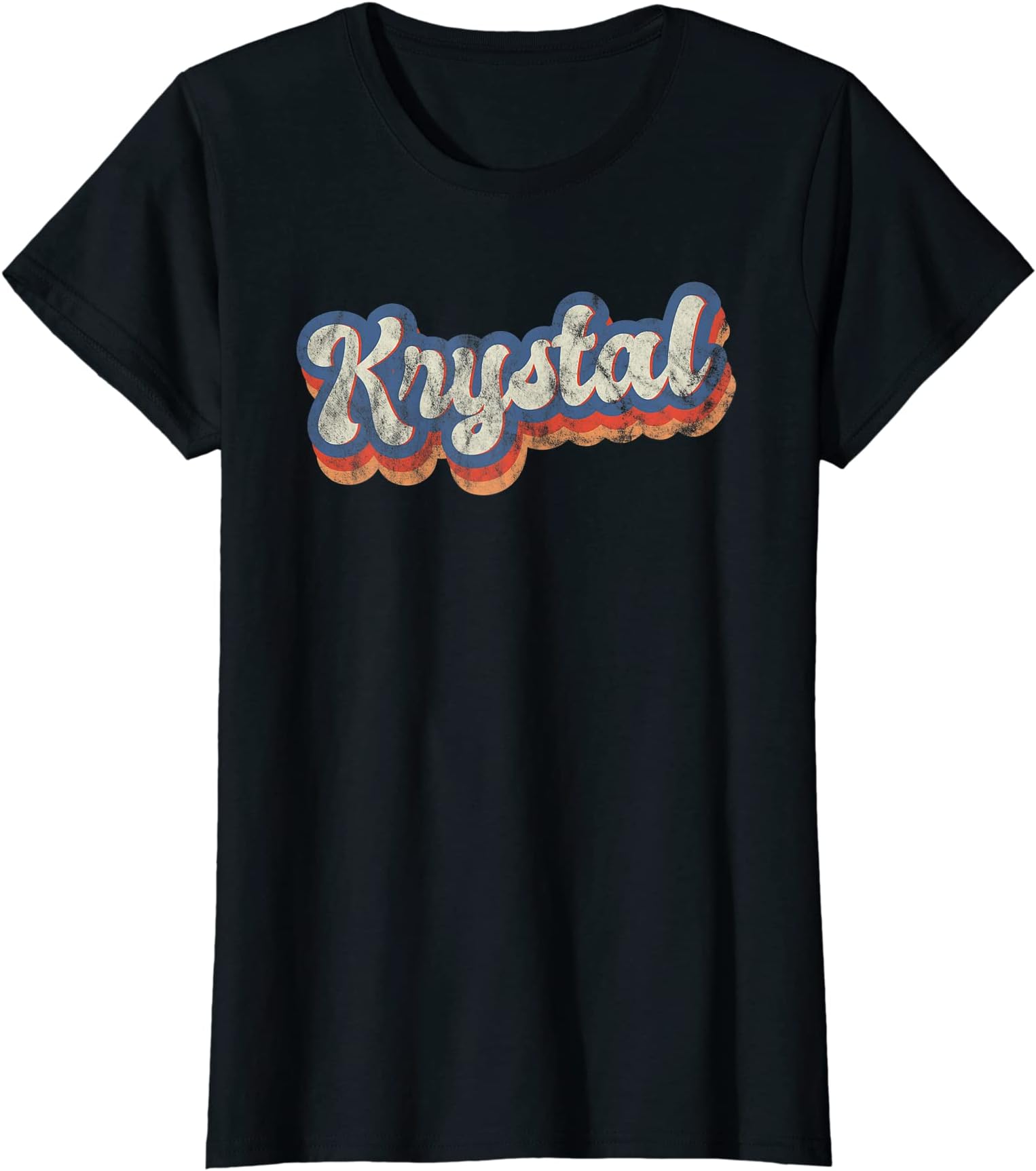 Personalized & Custom Apparel for KrystalKrystal Personalized Name Shirt Custom Lettering 70's T-Shirt