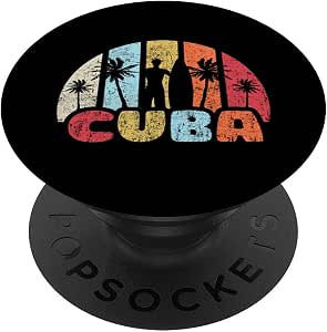 Rétro Santiago de Cuba Cuba PopSockets PopGrip Interchangeable
