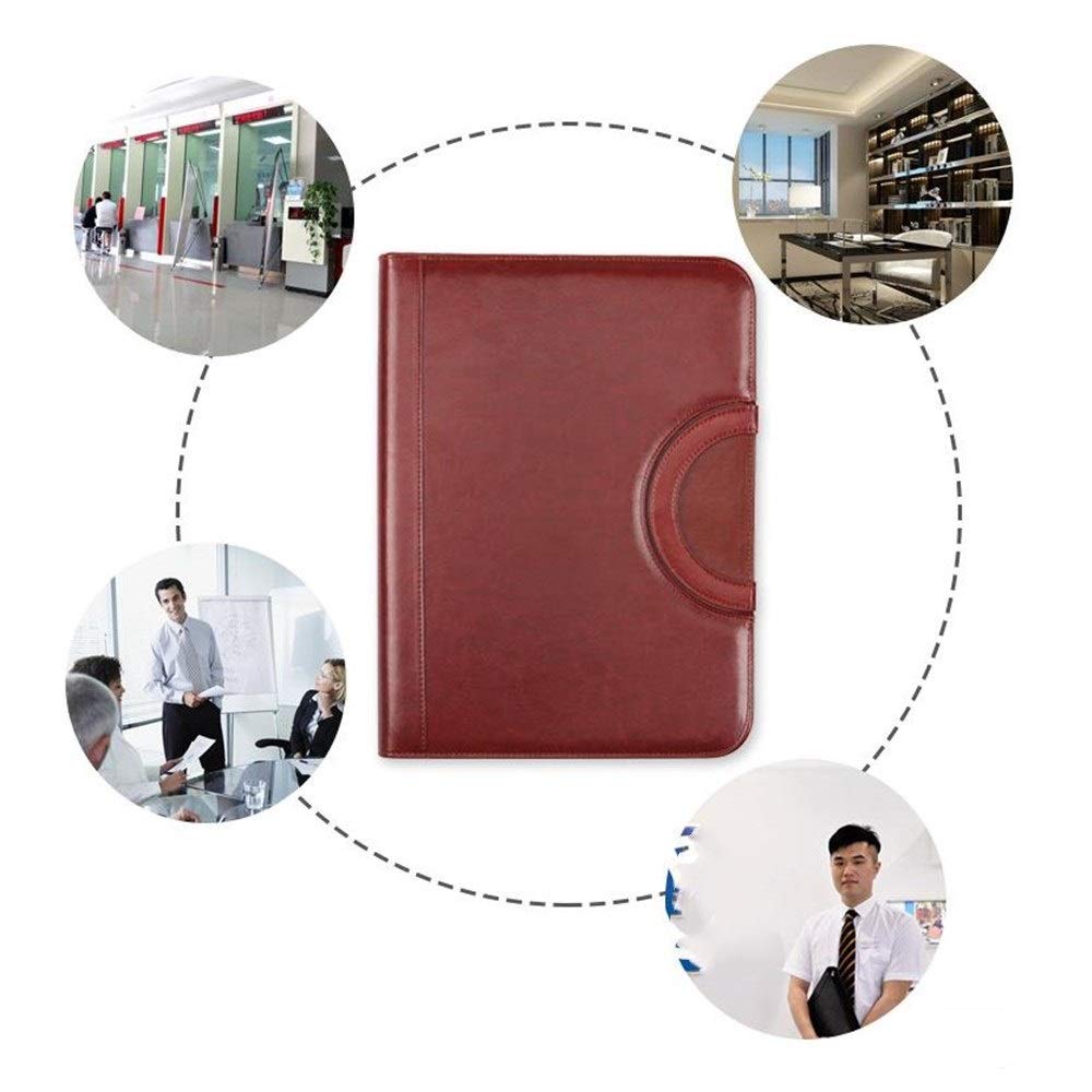Konferenzmappe, Lebenslaufmappe, A4, Notizbuch, Business-Portfolio, Kurznotizbuch, Vorstellungsgesprächs- und Business-Dokumenten-Organizer, Klemmbrett-Halter, Schreibwarengröße