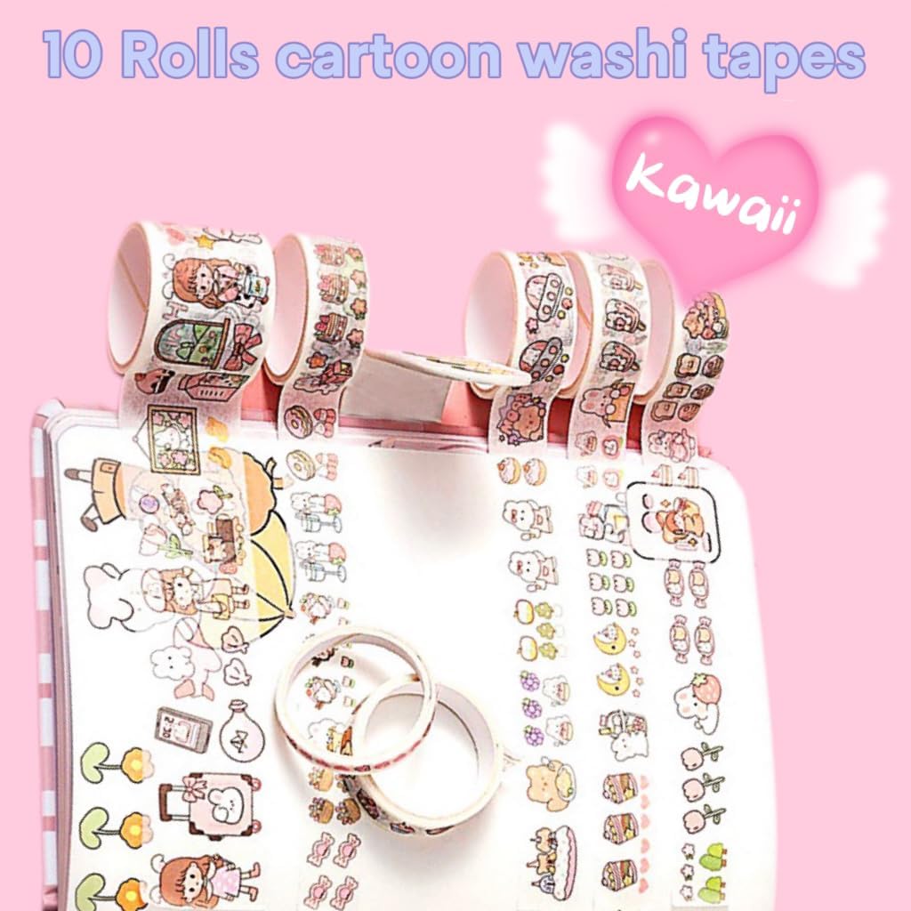 女の子用 ギフトノート 筆記パッド スクラップブック マスキングテープ 36シート メモメモ 【メルク】 25枚 和紙