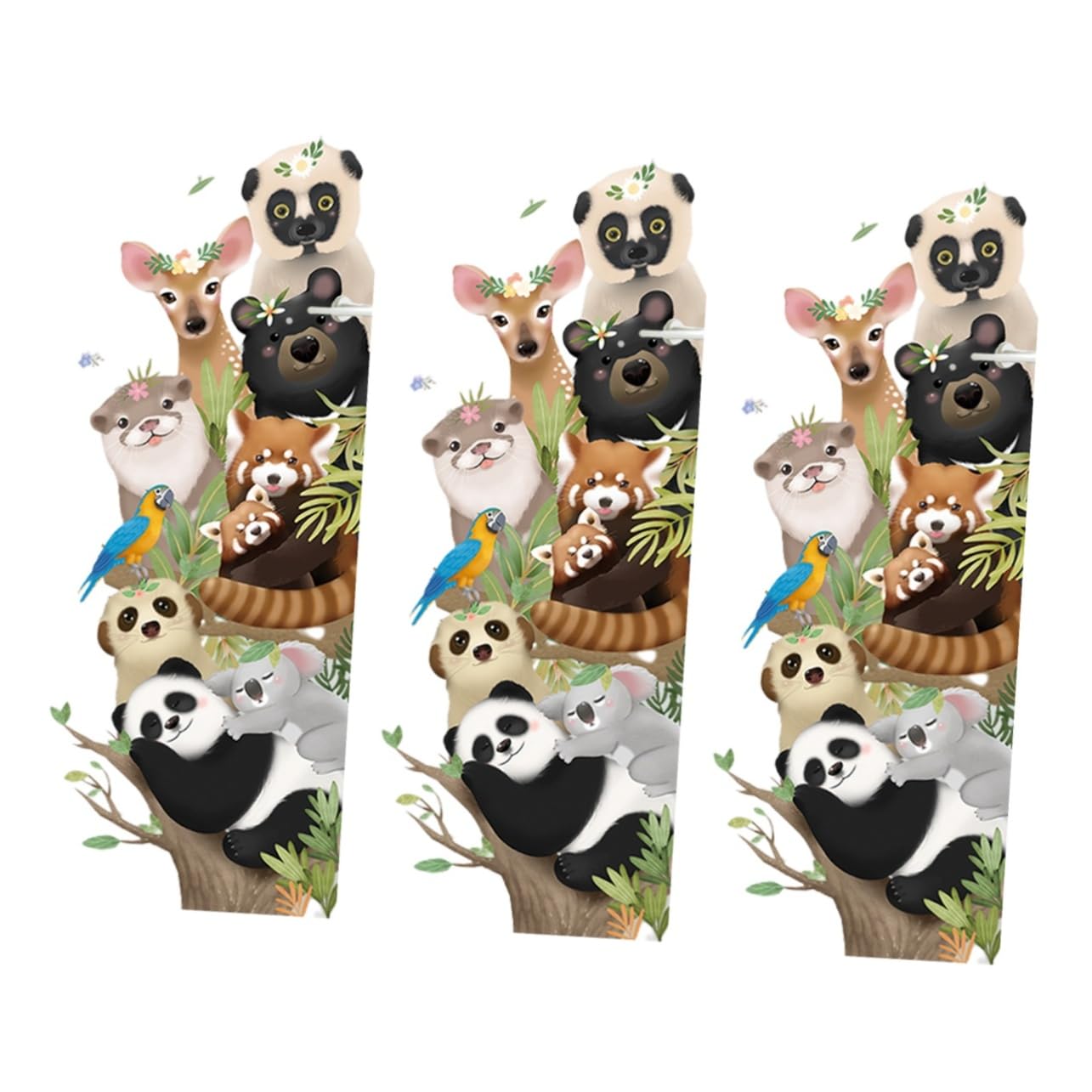 Décoration murale animaux iplusmile stickers salon | Papier peint adhésif autocollant