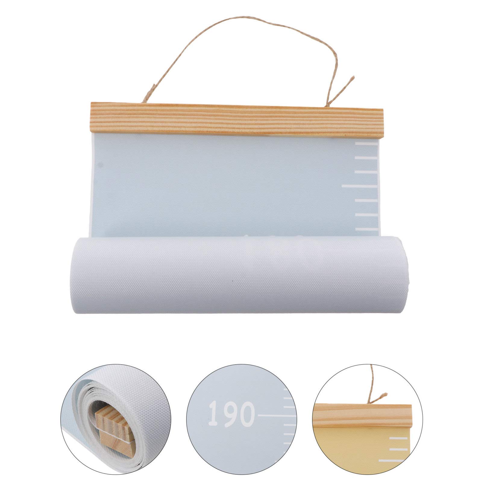 Alipis Toise Murale Enfant Bois 78.74In Règle De Hauteur Suspendue Décorative Mesure Croissance Facile À Installer Pour Chambre Bébé Garçon Fille