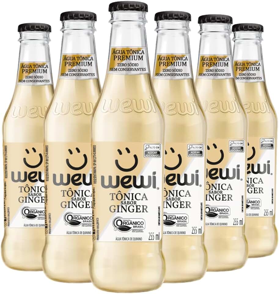Água Tônica Ginger 255ml pacote com 6 unidades