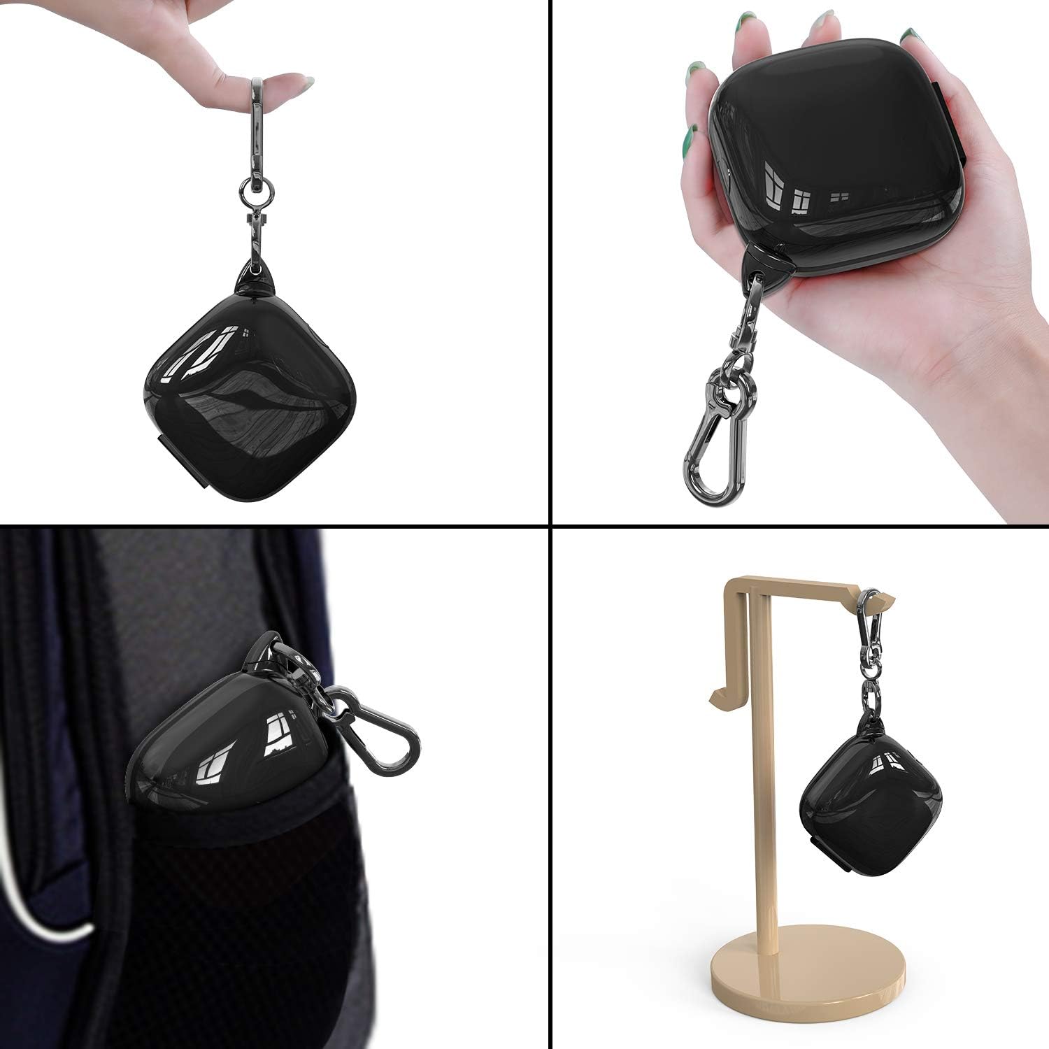 Cover Compatible with Powerbeats Pro Case,Full Protective Shockproof Anti-Slip Silicone Case for Beats Powerbeats Pro 2020 (Black Edge+Black) - Image 5