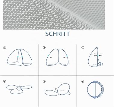 LIHAO Moskitonetz Pop Up Moskitozelt Faltbares Engmaschiges Mückennetz Reise-moskitonetz Doppelbett feinmaschiges Mückennetz für Reise und Zuhause (200 * 180cm)