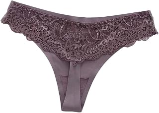 Ropa Interior sin Costuras Atractivo de Las señoras Fitness Deportivo algodón 裆 bajo la Cintura los Pantalones de T Thong (Color : Red, Size : Freesize)