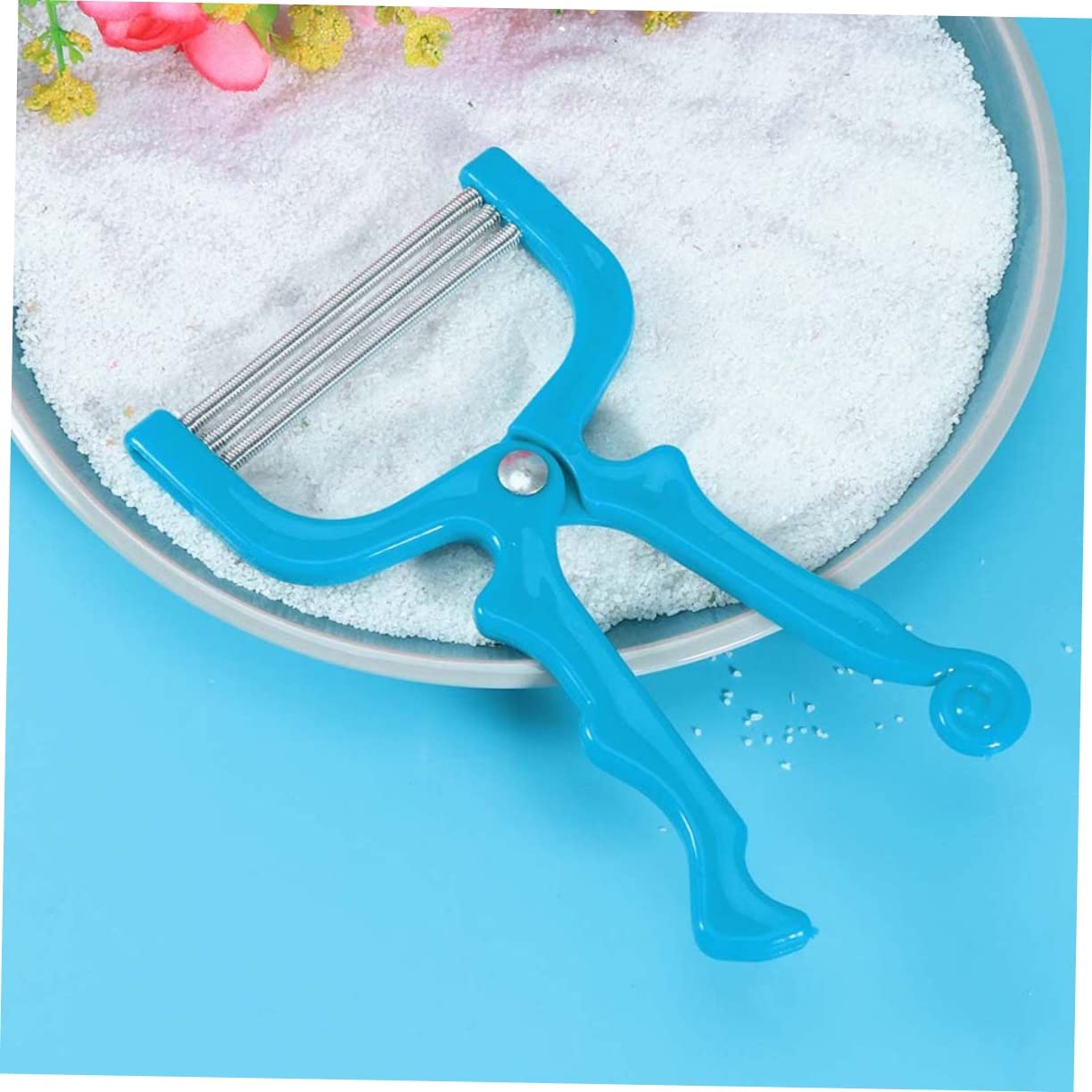 Didiseaon Facial Hair Threader Hair Removal Tool 2pcs Abs Plastic Stainless Steel Chin Cheeks Neck