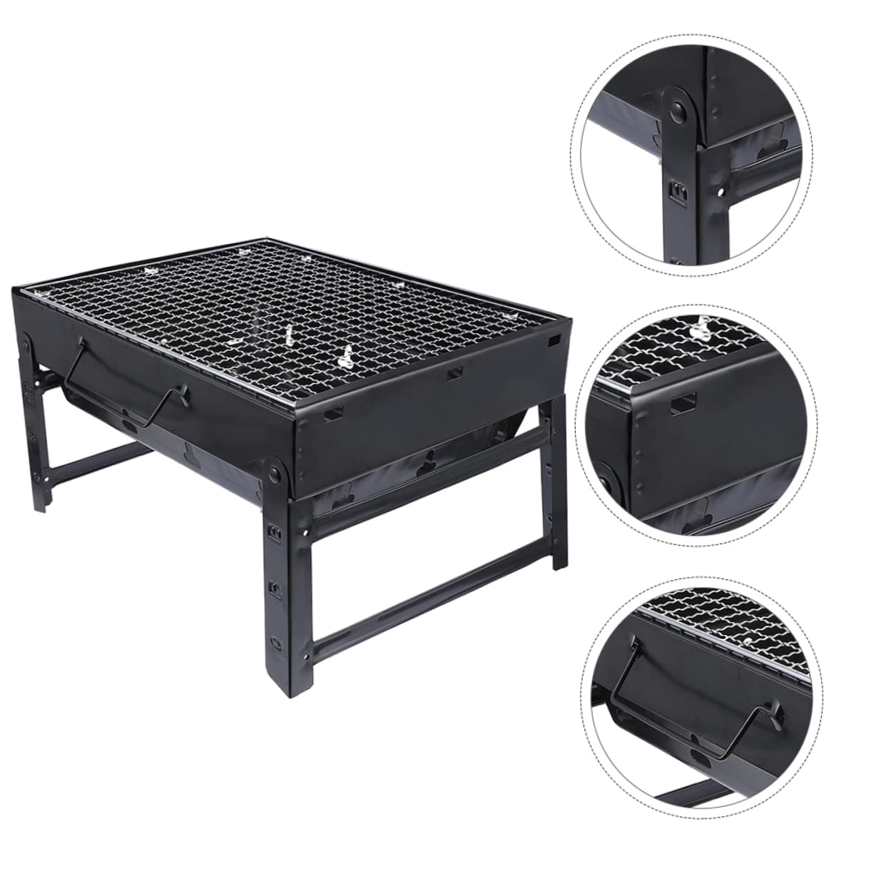 Chal Grill pieghevole portatile per campeggio all'aperto, leggero e facile da trasportare, perfetto per nics cortile barbecue tailgating & campeggio avventure