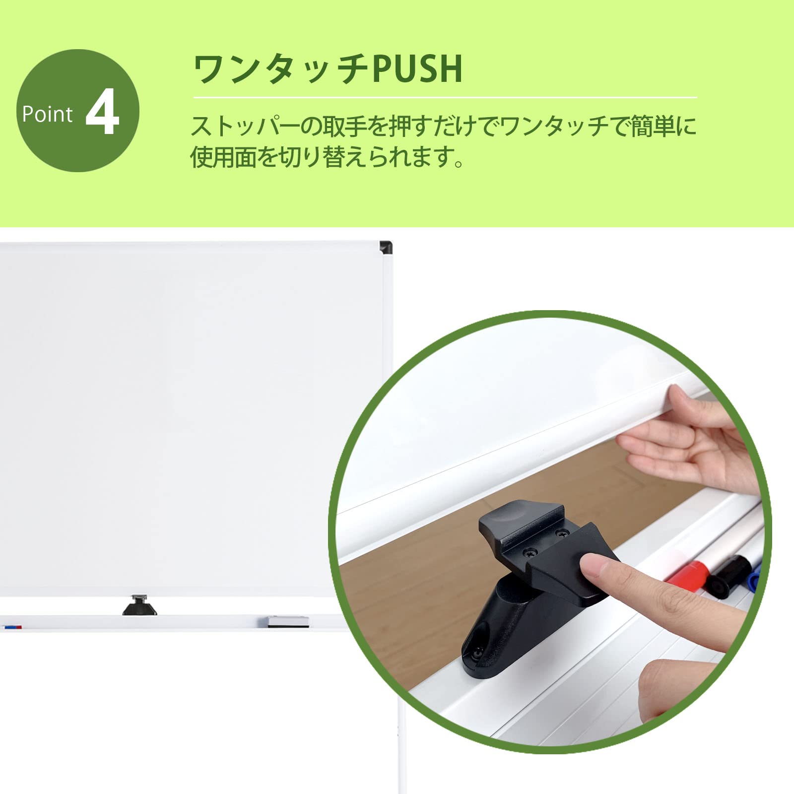 Amazon | 個人宅配送可能 ホワイトボード 脚付き 板面 60×90cm 高い