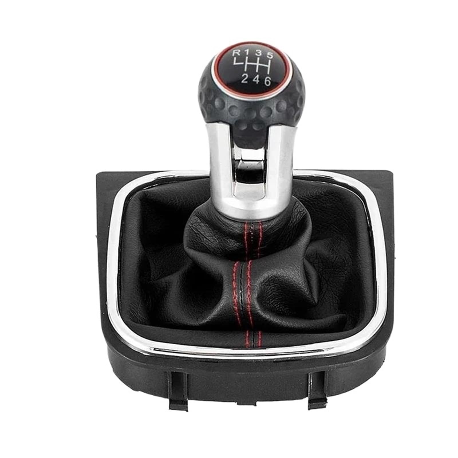 Uieowhn 6 Speed Car Gear Knob Car Manual Gear Stick Knob For Golf 5 6 Mk5 R32 Gtd Gti Golf 6 Mk6 R20 2004-2013(6 Speed)