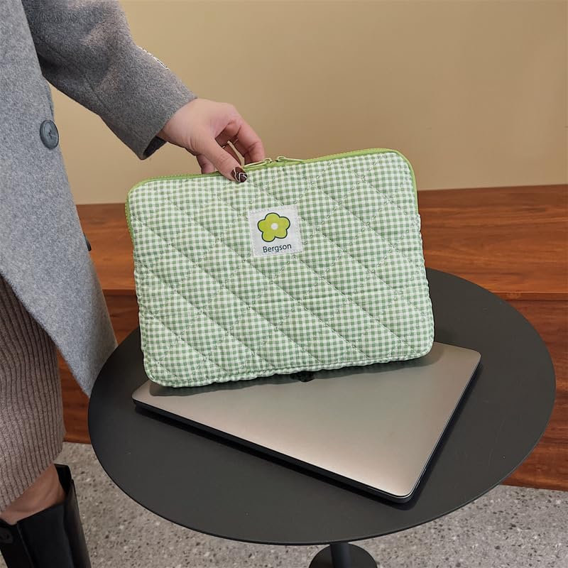 Funda acolchada para portátil de 11-15.6 pulgadas verde miniatura 5