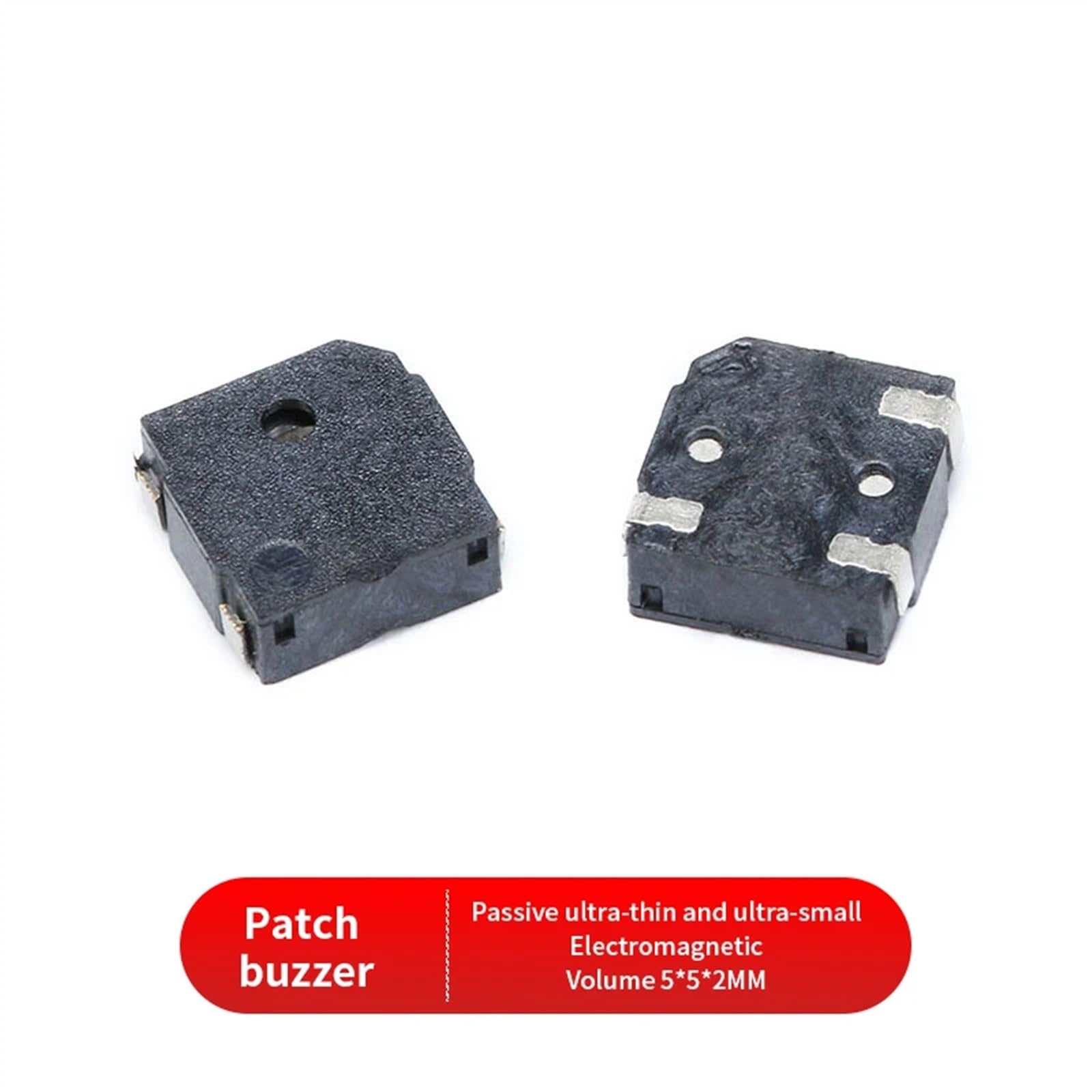 Lot De 5 Buzzers Passifs SMD Piézoélectriques Ultra-minces – 5x5x2 Mm, Neufs