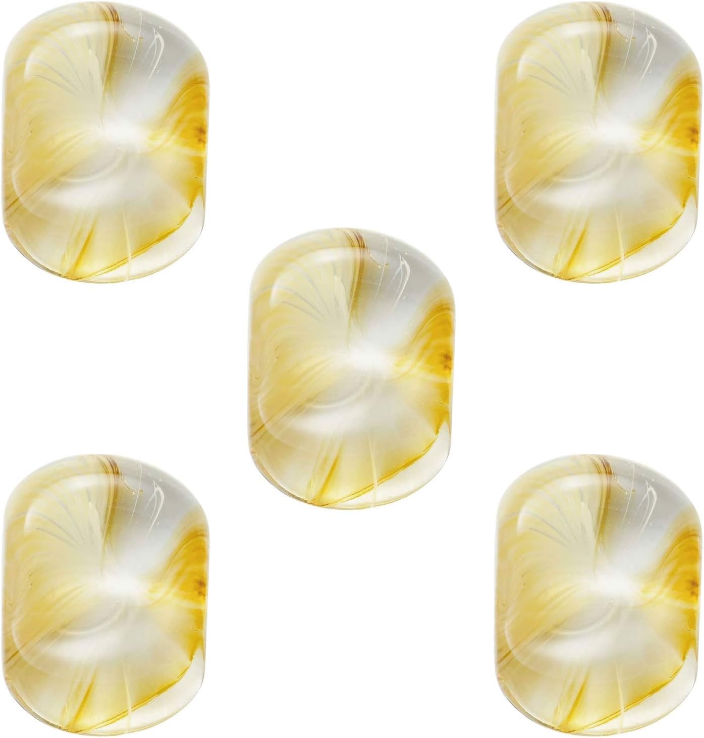 ADERIA Tsugaru Vidro F-71773 Chopsticks Rest, Diameter 1.2 x Height 0.5 inches (3 x 1.2 cm), Sea Color Blister Chopsticks Rest, Pack of 5, Made in Japan