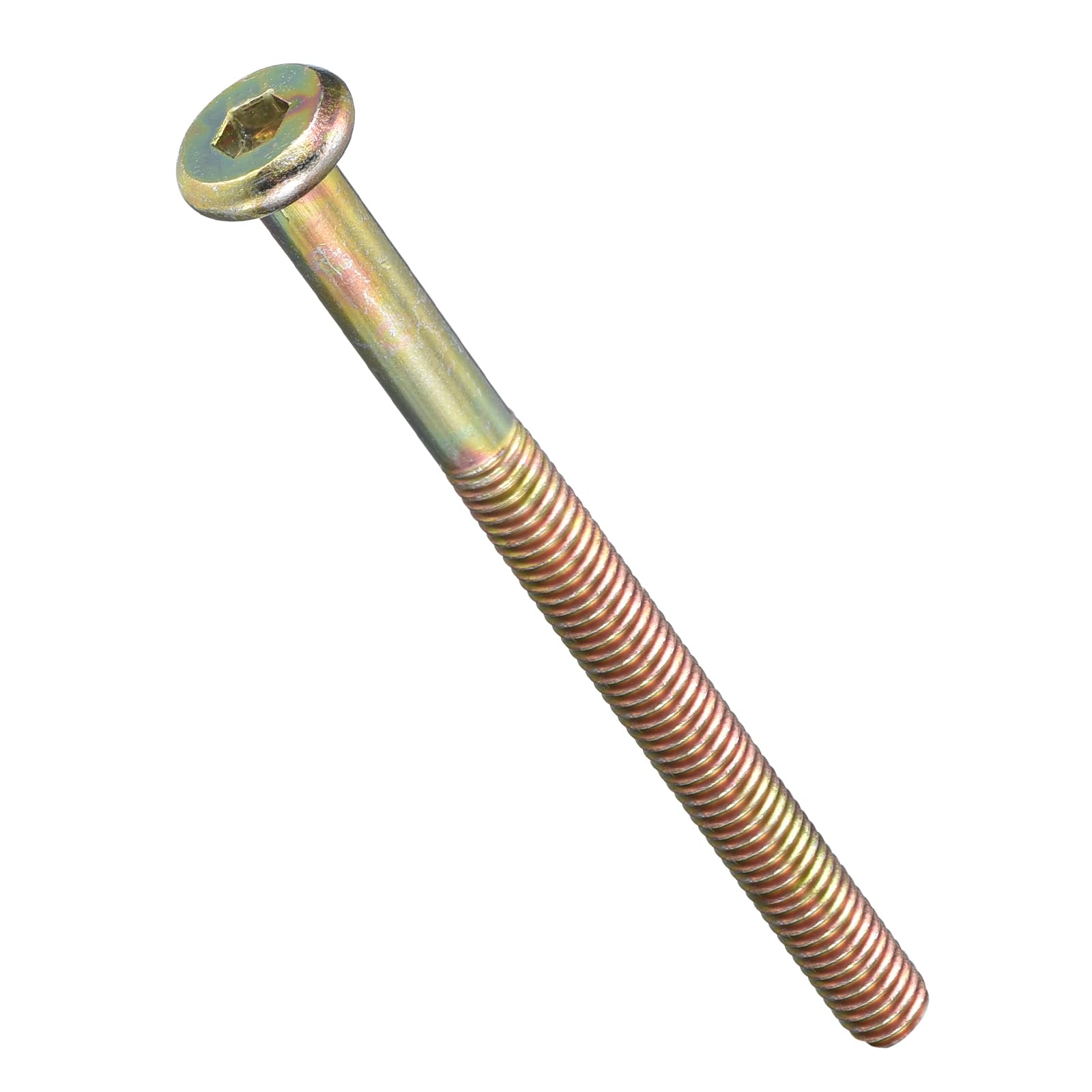 METALLIXITY Flat Head Hex Socket Cap Screws Bolts(M6-1x75) 10Pcs, Steel Hex Socket Furniture Bolts Screws
