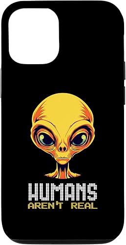 Miniatura 4 de iPhone 13 Pro Max Humans Aren't Real Alien Head UFO Alien Face Space Case