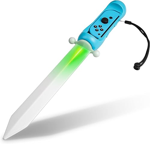 Espada LED para The Legend of Zelda Skyward Sword HD, accesorio de juego FANPL iluminado, mango de espada para interruptor e interruptor OLED Right