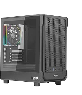 Noua Fobia LK100 | Micro-ATX Micro Tower PC Gaming Case | ARGB 120 mm LED Fan | USB 3.0 | Liquid Cooling Support 240 mm | …
