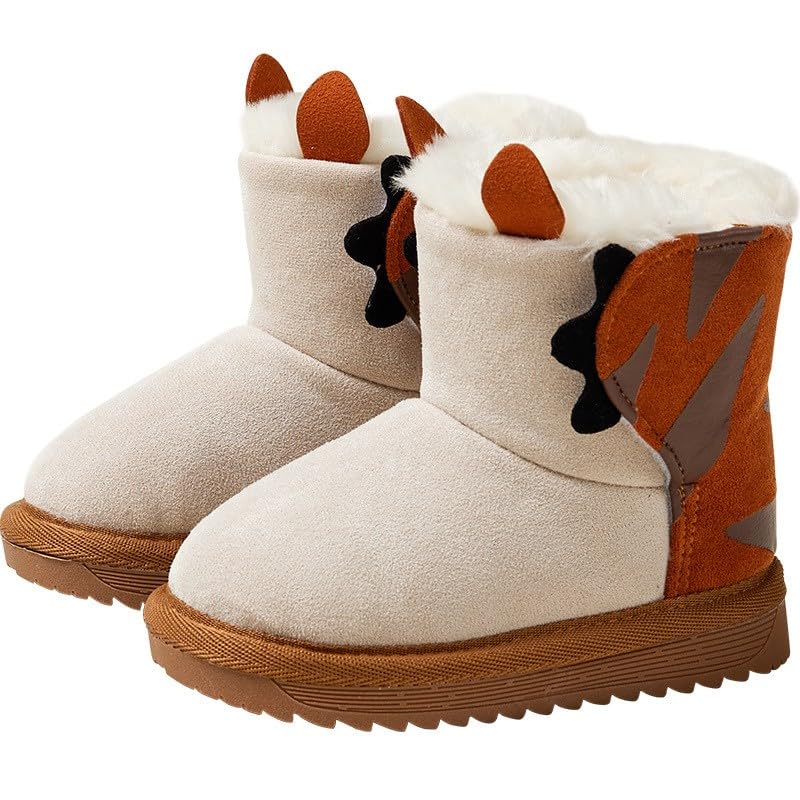 IWIHMIV Toddler Winter Boots Toddler Girl Ankle Boots Girls Short Ankle Boots Boys Snow Boots Warm Cotton Boots Short Boots4