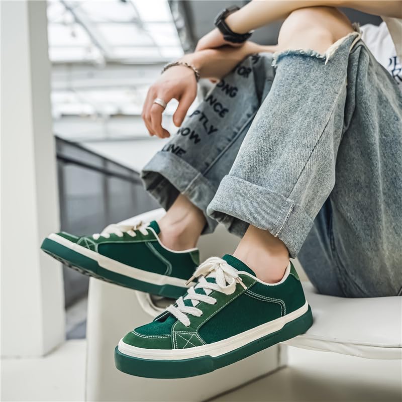 Men's Casual Lace-Up Fashion Sneakers Oxford Comfortable Walking Shoes Comfortable and Fashionable Versatile Casual Shoes Size 6.5-103