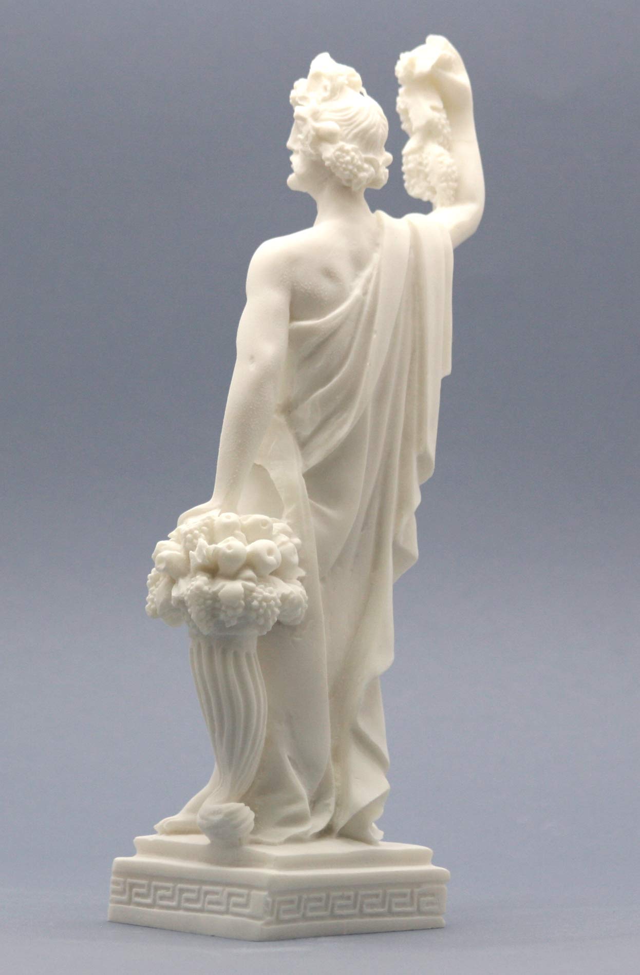 Statua greca romana Dioniso Bacco, Dio del vino e del teatro, 25 cm