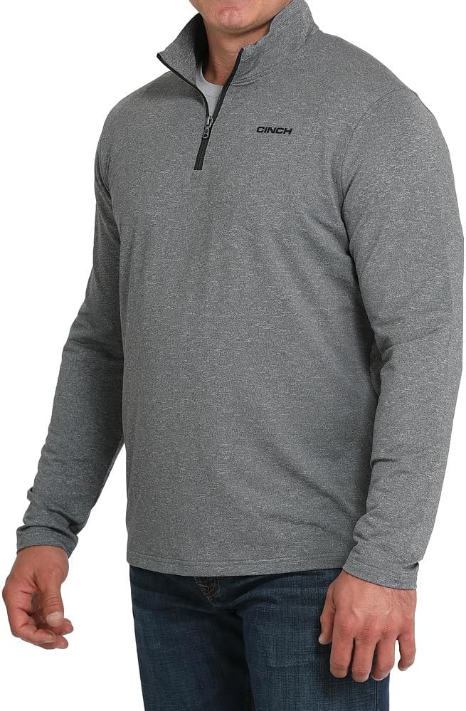 Cinch Men's Charcoal Essentials 1/4 Zip Pullover - Image 2